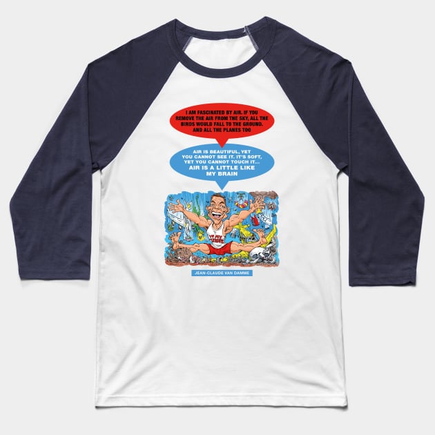 Jean-Claude Van Damme Baseball T-Shirt by PLAYDIGITAL2020